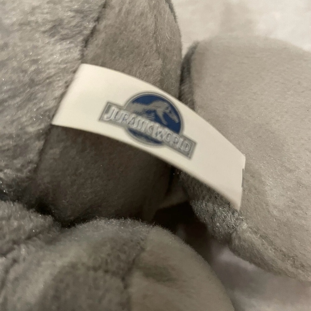 Jurassic World Gray Stuffed Dinosaur Toy 12” plush Jr Indominus Rex - Picture 6 of 7